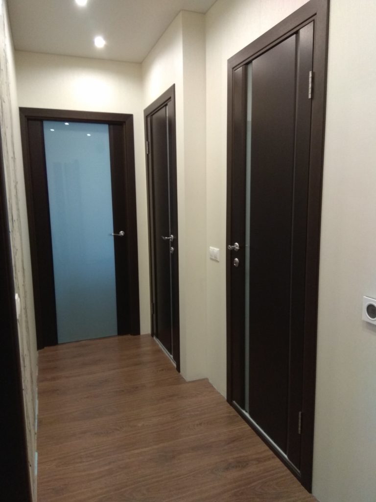 Стеклянные двери для ванной комнаты: варианты, установка